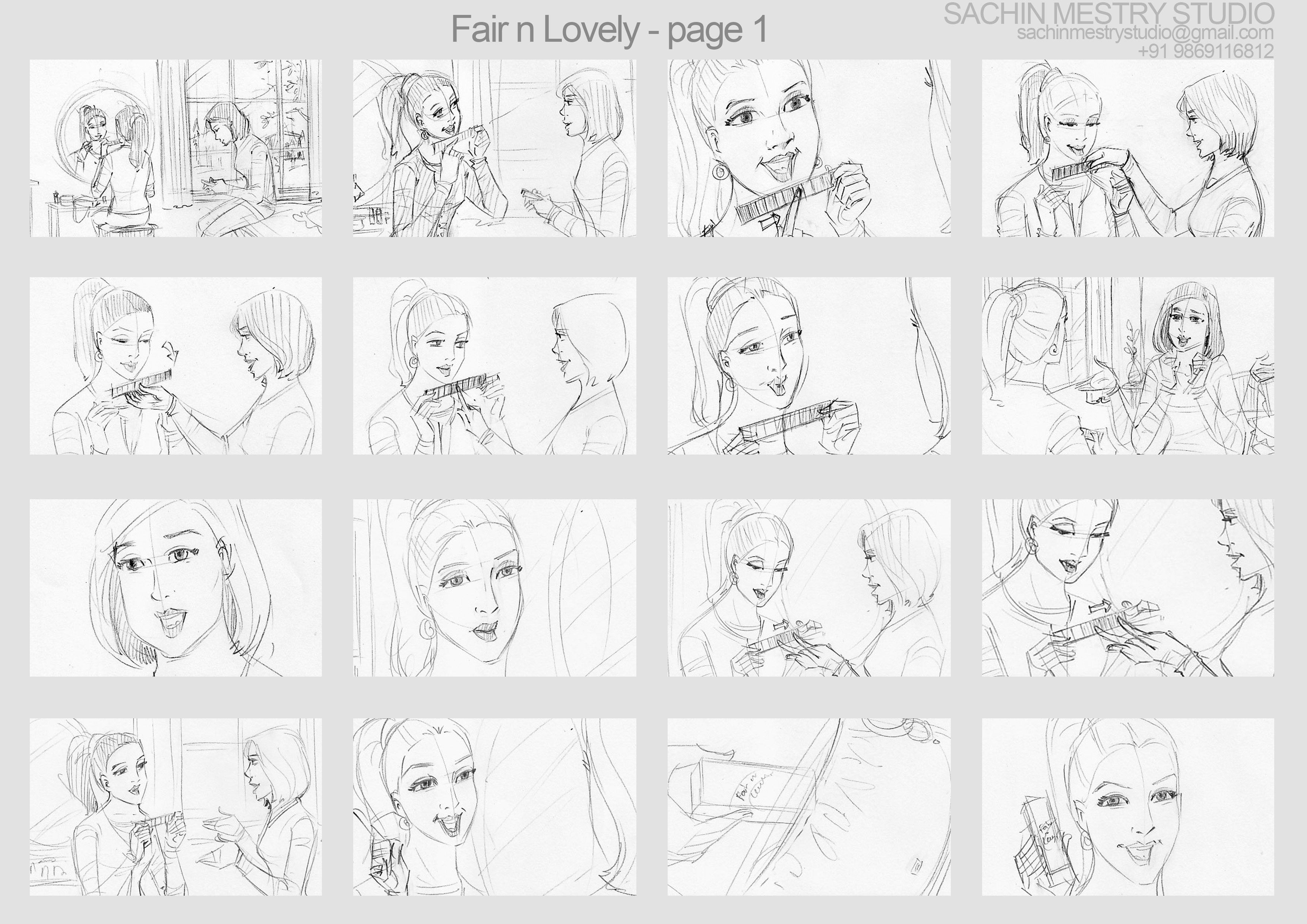 Storyboard for: Fair & Lovely